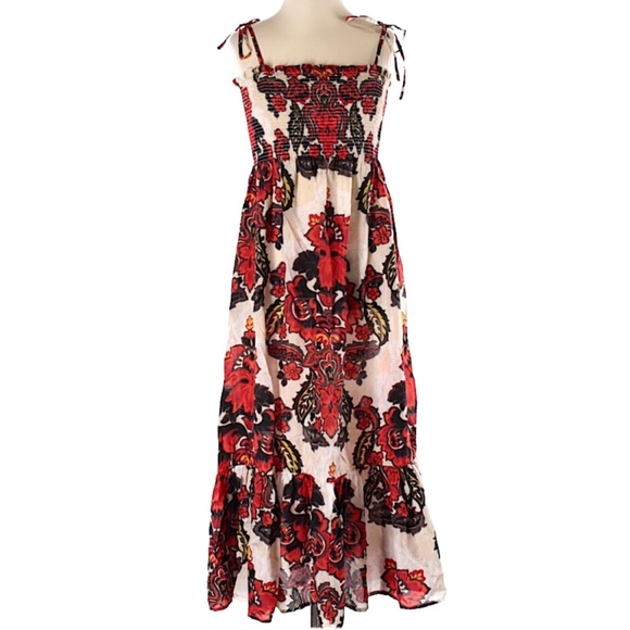 SOLD. J Crew 100% Silk Florentine Print Midi Sun Dress - Picture 14 of 15